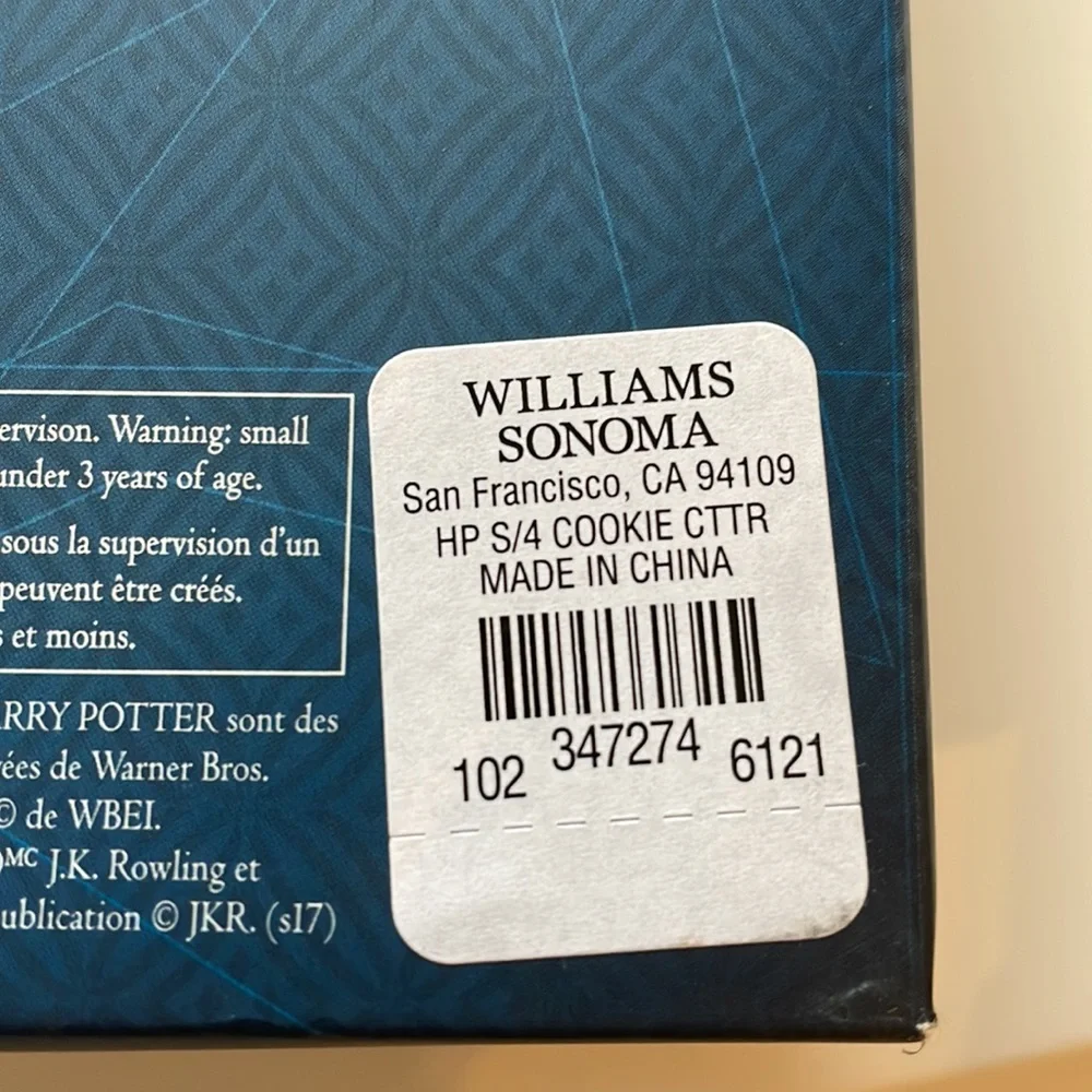 Williams Sonoma Harry Potter Cookie Cutters